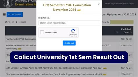 calicut university 1st sem result 2021|Calicut University 1st Sem Results 2021 (OUT) .